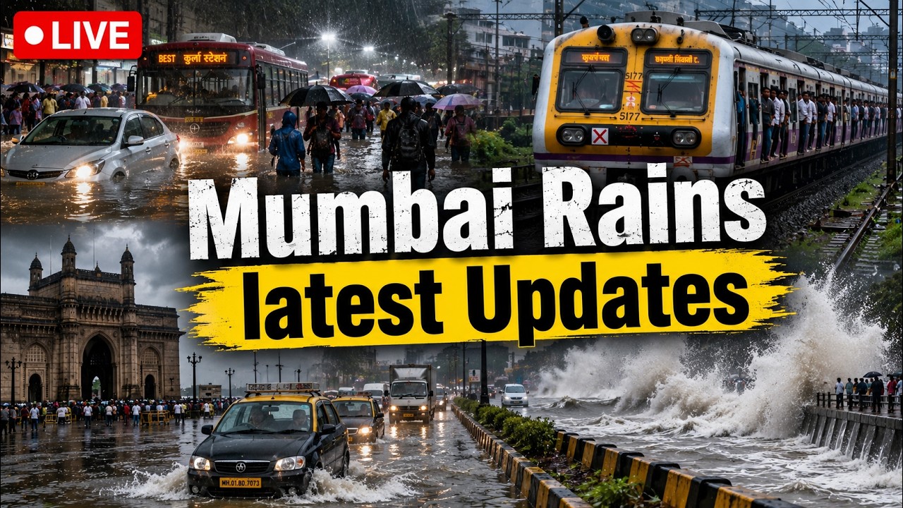 Mumbai Rains Red Alert LIVE | Flood Alerts, Waterlogging, Traffic & Train Updates | IMD Weather LIVE