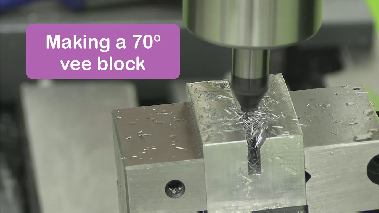 Making a 70° Vee block