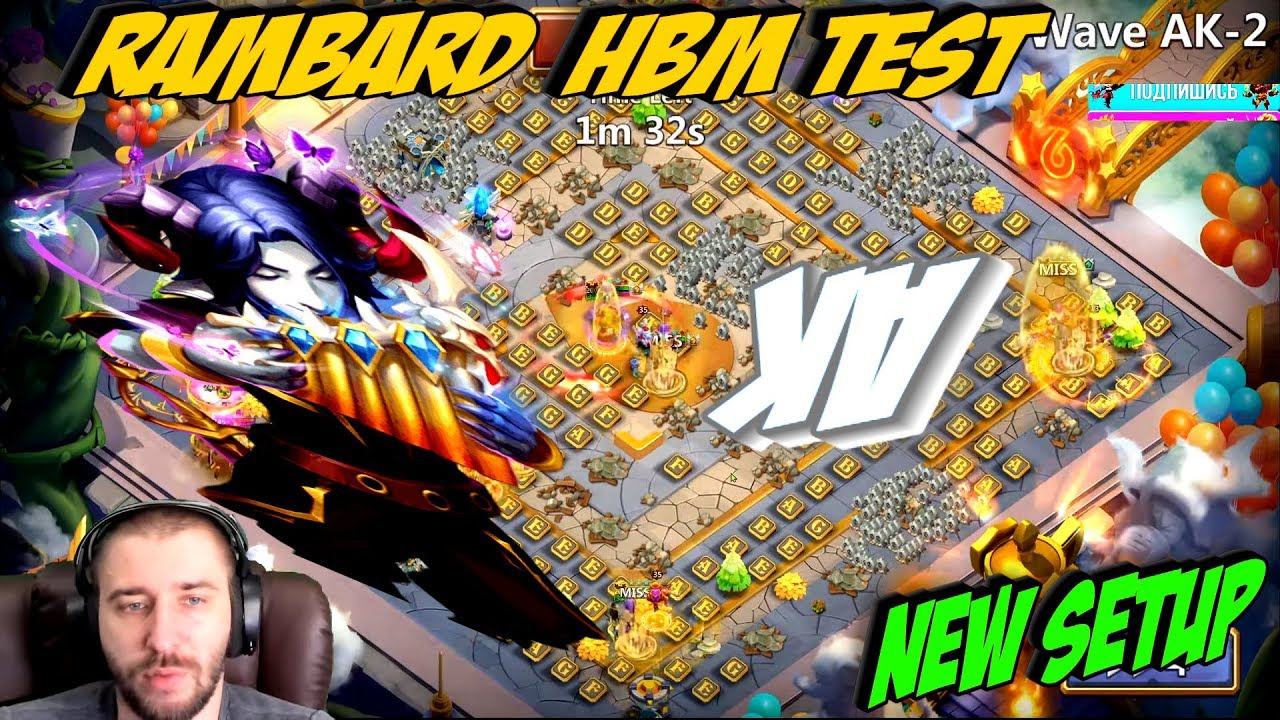 ТЕСТ НА ВОЛНАХ \ ПЛЮСЫ И МИНУСЫ БАРДА \ RAMBARD HBM TEST \ БИТВА ЗАМКОВ \ CASTLE CLASH