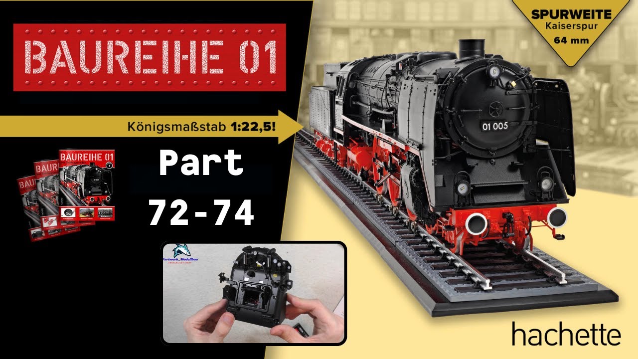Hachette Dampflok Baureihe 01 Part 72 - 74 - Stehkesselrückwand und Feuerstelle!