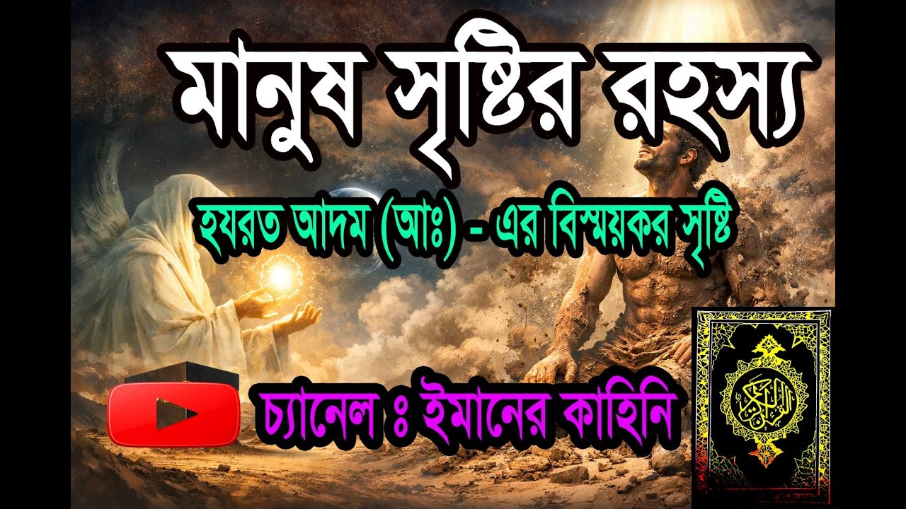 মানুষ সৃষ্টির রহস্য | হযরত আদম (আঃ)-এর বিস্ময়কর সৃষ্টি | চ্যানেল ইমানের কাহিনি