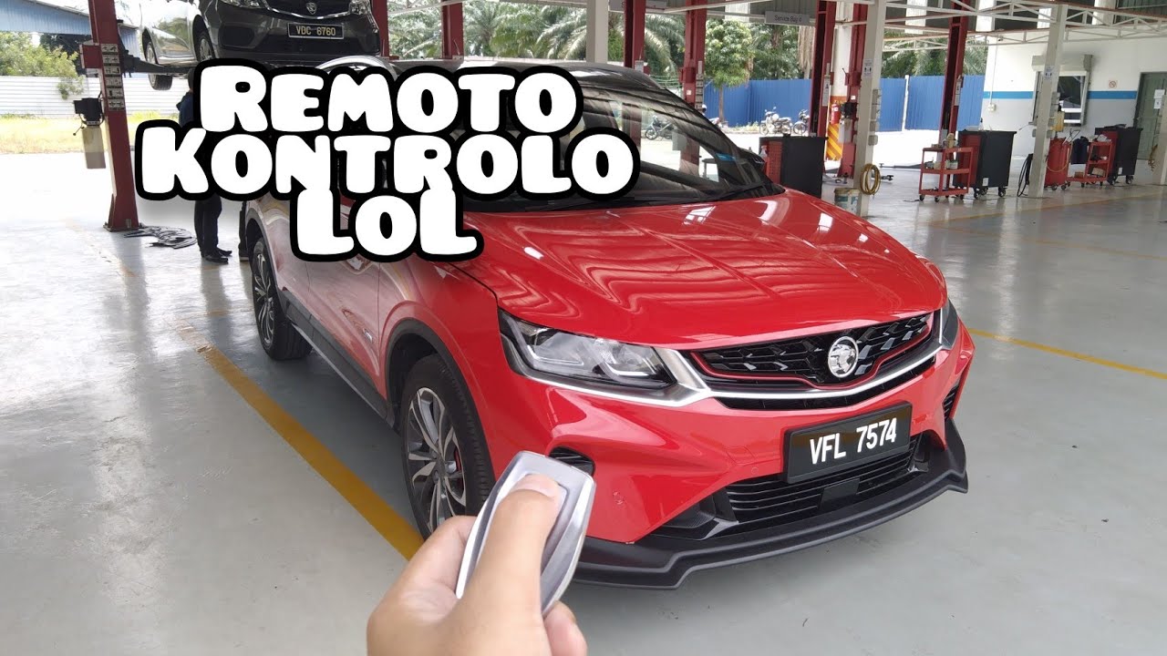 Proton X50 - cara remote start enjin dan lain-lain fungsi key fob.