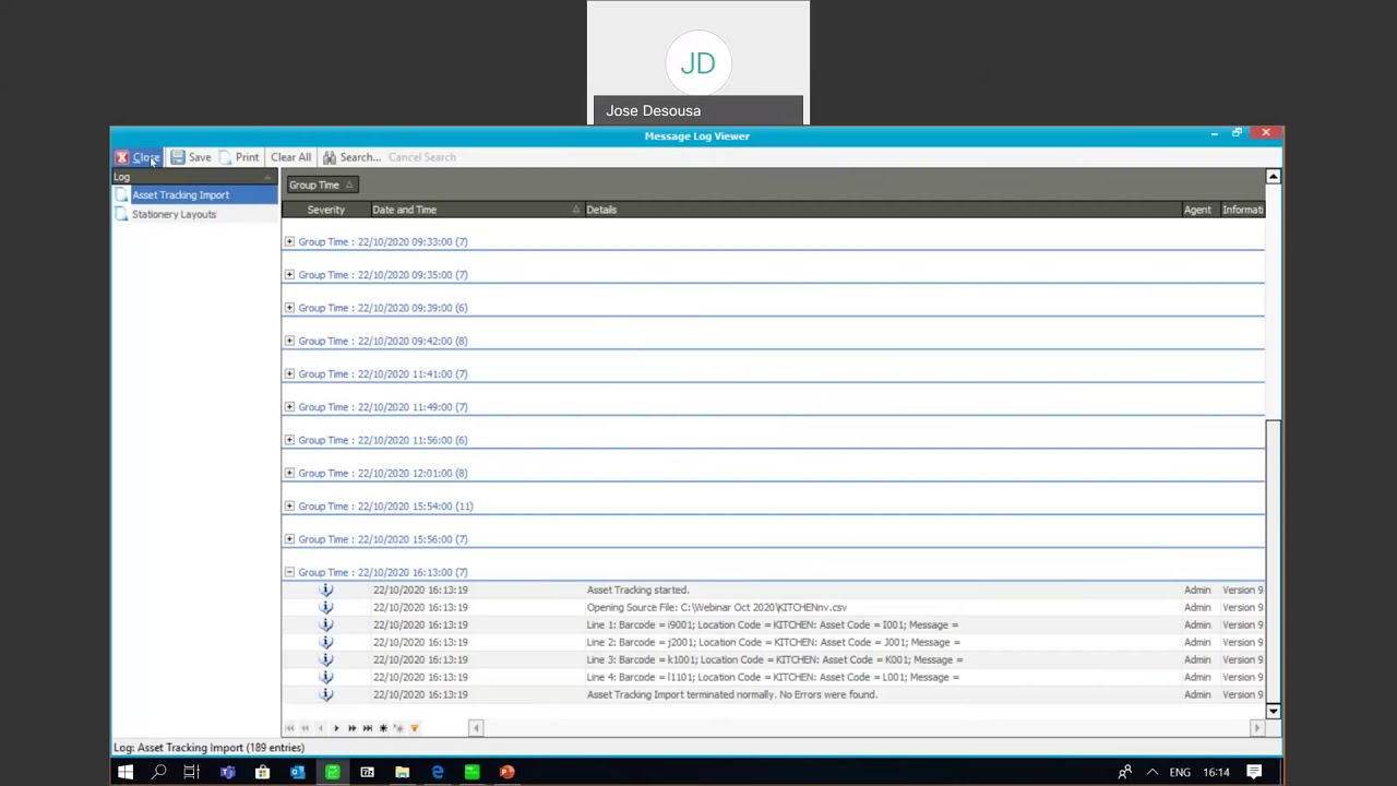 Sage 200 Evolution (AME) - Asset Tracking & Reconciliation