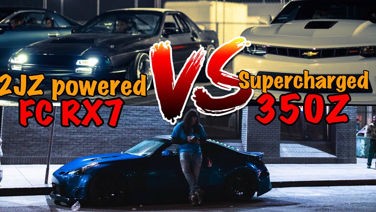2jz rx7 против 350Z с наддувом