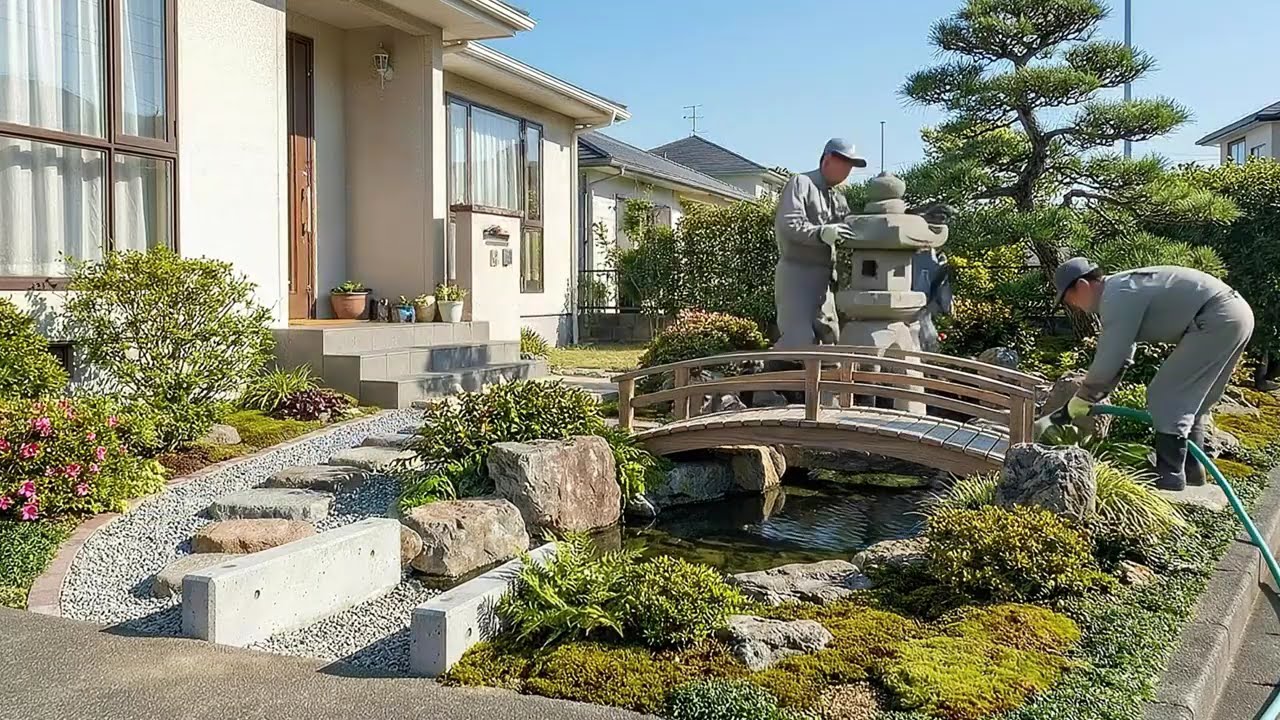 Japanese Garden Builds: 14 Stunning Front-Yard Before & After Timelapse Transformations