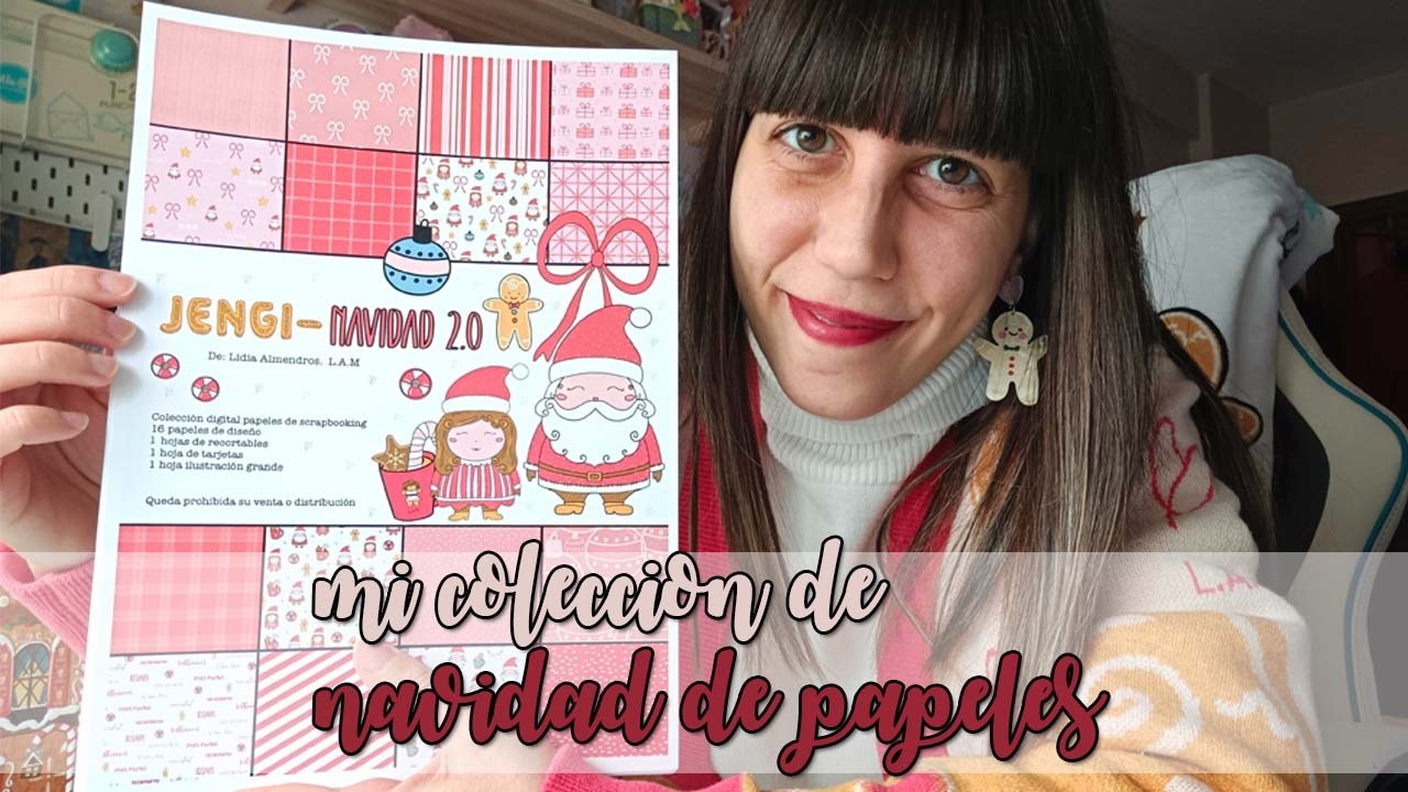 MI COLECCION DE NAVIDAD DE PAPELES DE SCRAPBOOKING 🎅​