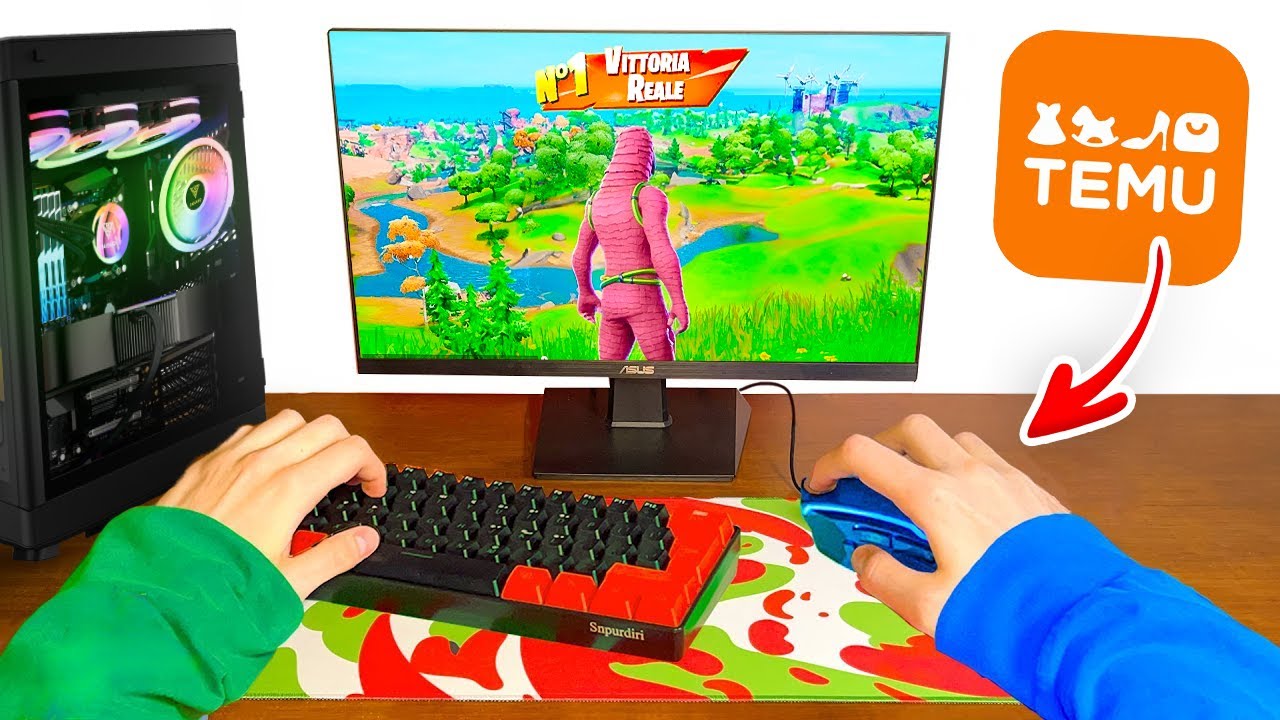 Ho COMPRATO una Postazione di TEMU per GIOCARE a Fortnite! Risultato Finale Assurdo...