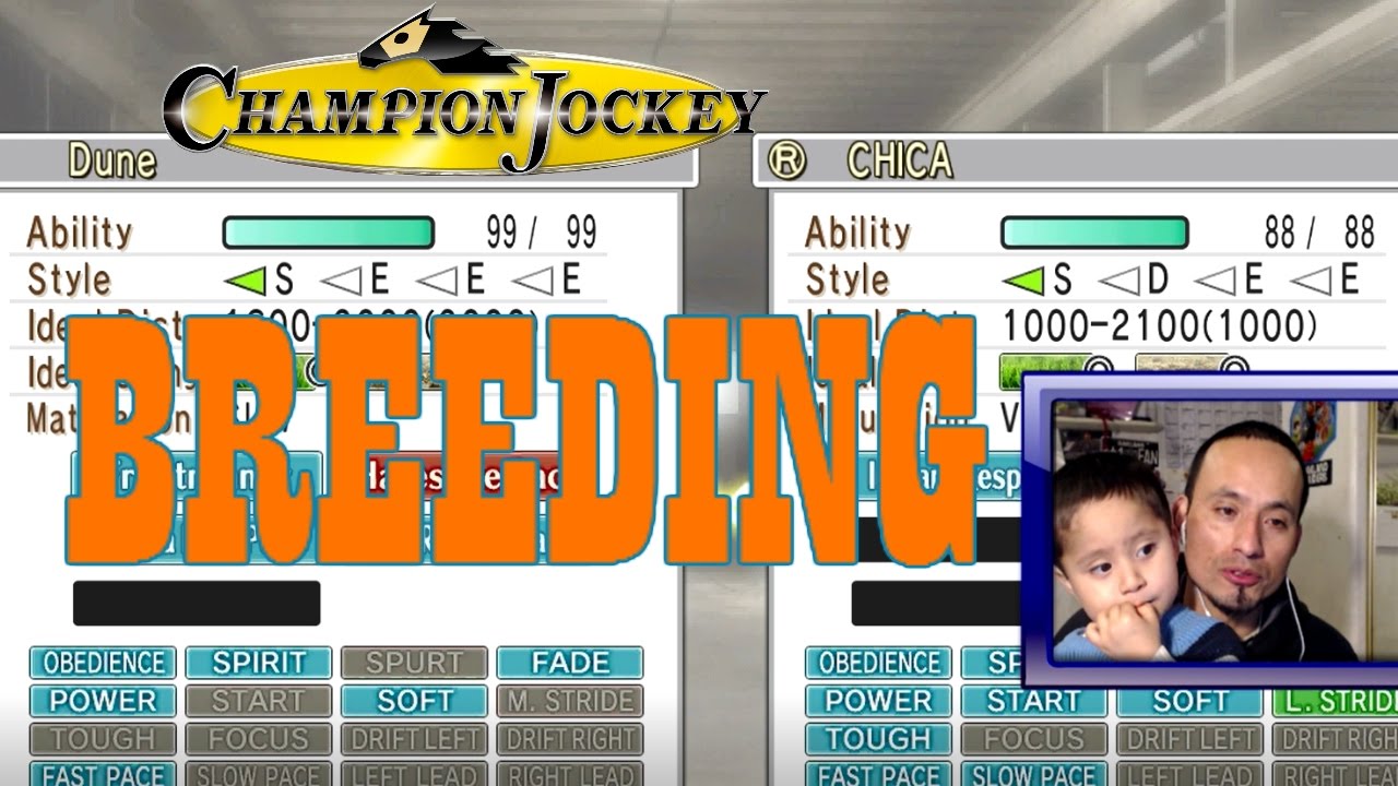Breeding tutorial in Champion Jockey G1 Jockey & Gallop Racer