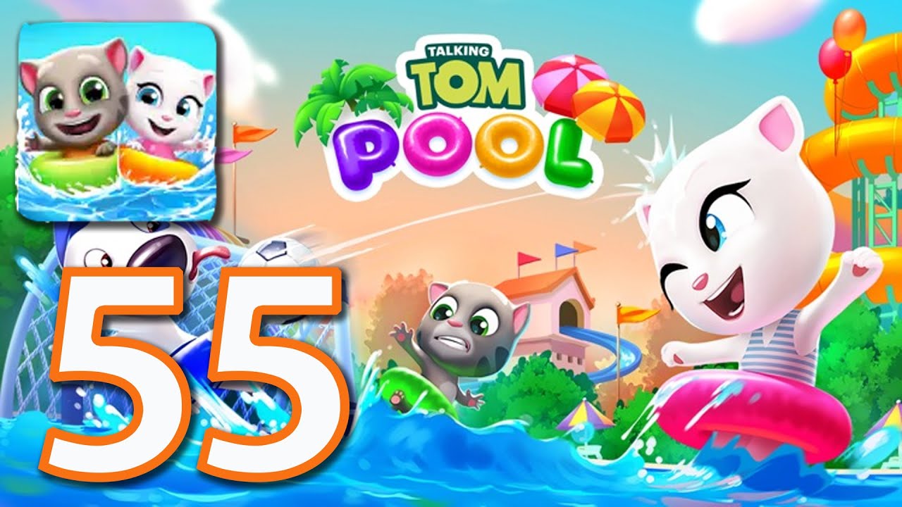 Talking Tom Pool - Walkthrough Gameplay Ep 55 HD (iOS)