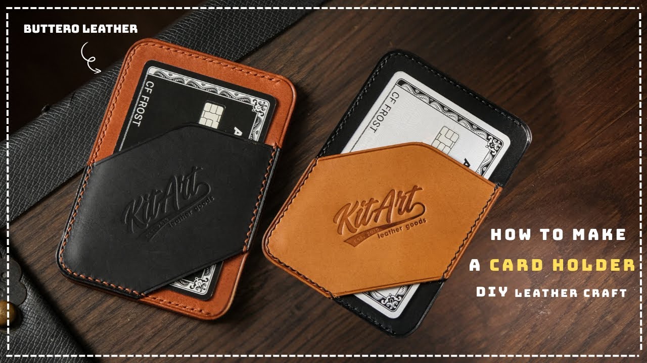 How to Make a Leather Card Holder | DIY Leather Craft Tutorial