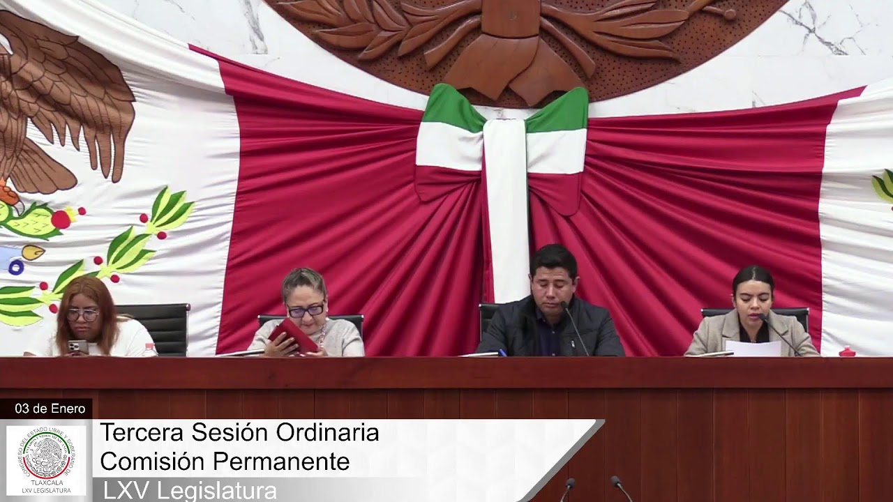 Tercera Sesión Ordinaria, Comisión Permanente, LXV Legislatura, 03 de Enero de 2025