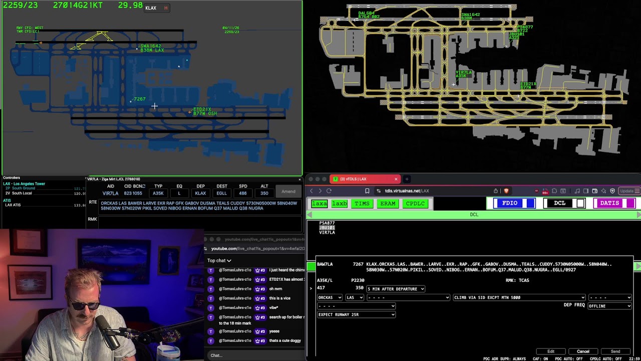LAX TOWER - Live ATC on VATSIM Network
