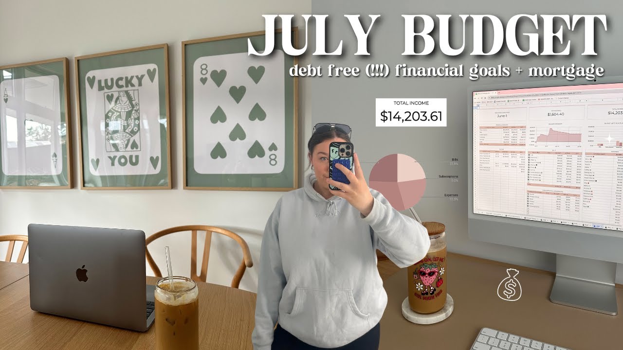 JULY BUDGET WITH ME 💰 debt free (!!!) next financial goals + paying off our mortgage early 🏡