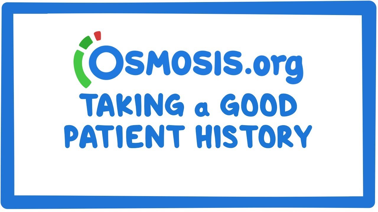 Clinician's Corner: Taking a good patient history