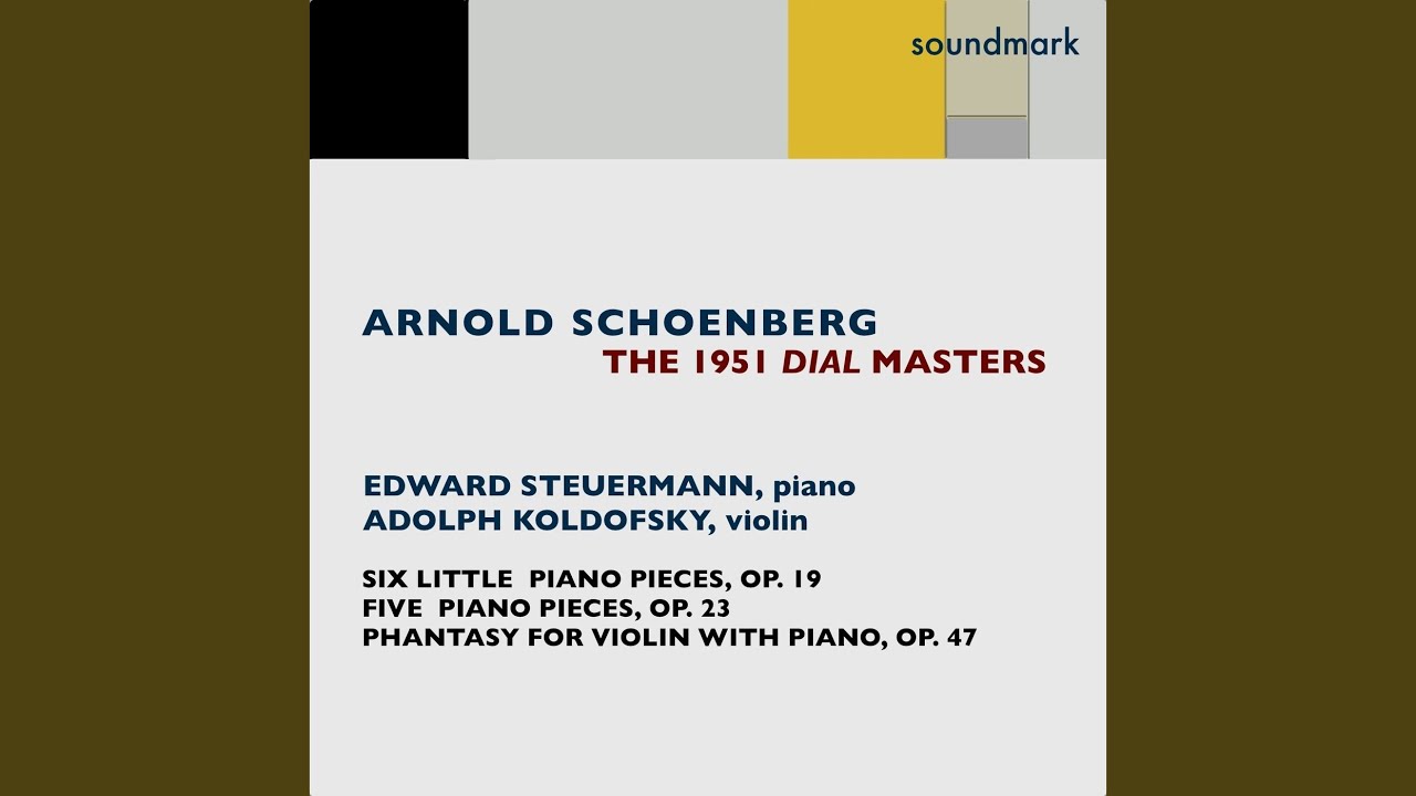 Five Piano Pieces, Op. 23: III. Langsam