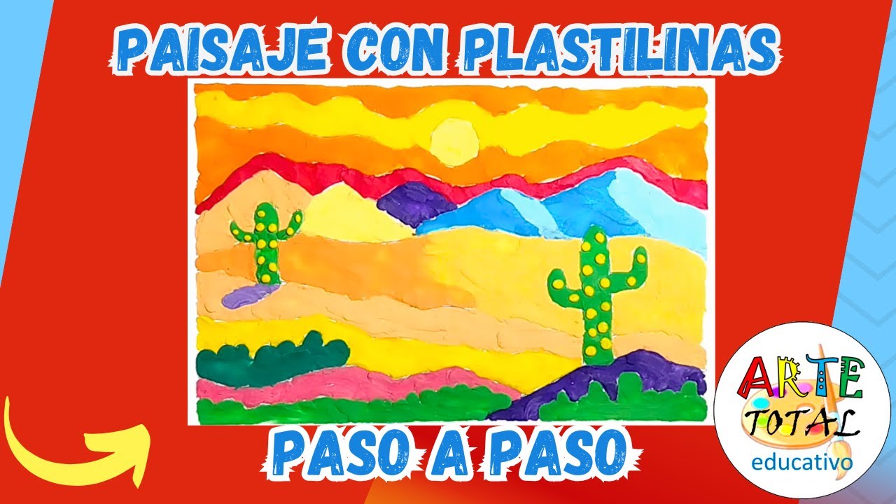 Hacemos un paisaje en amasado con plastilinas