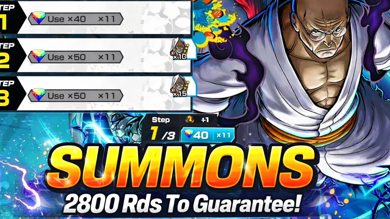 2800 Rds For Ex Five Elders Nasjuro Summons & Giveaway(Worth It?) In One Piece Bounty Rush | OPBR