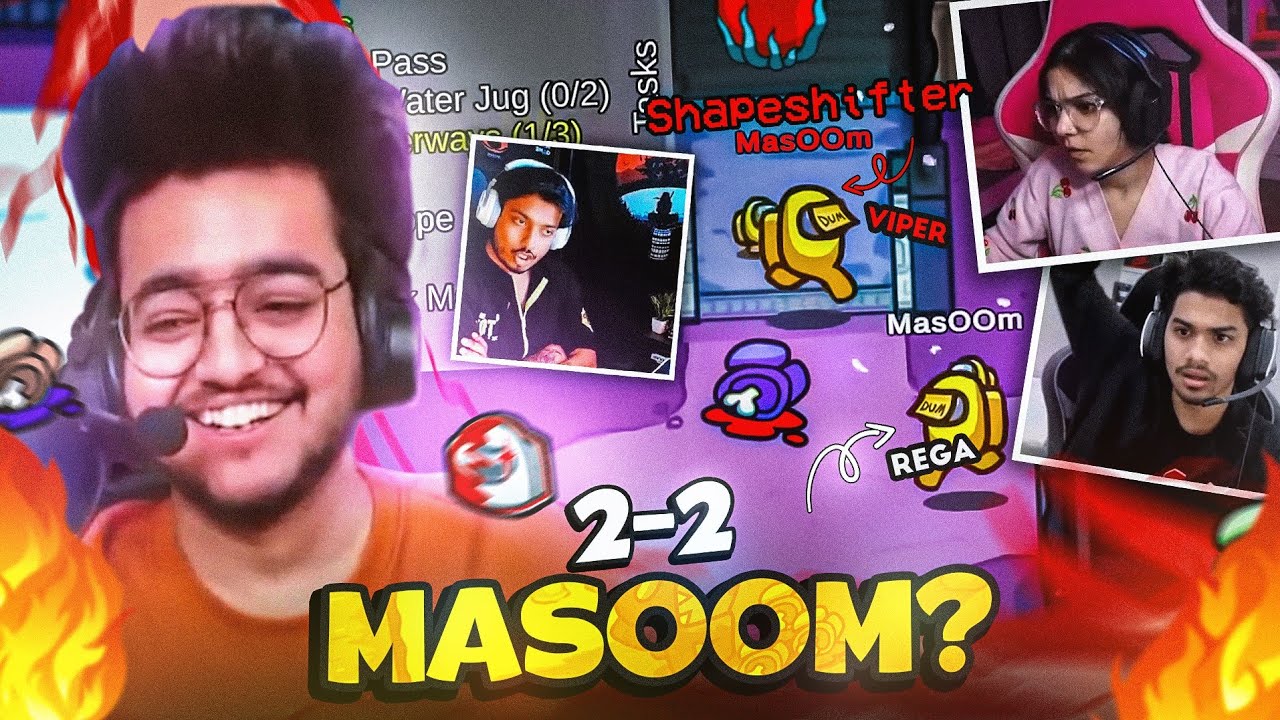 MasOOm ke sath hua VISWASGHAT!🤣 Among Us ft. S8uL