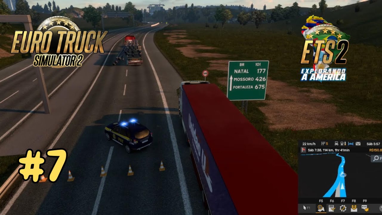 ETS2 1.56 | Vida de Caminhoneiro #ep7 | A viagem com muitos acidentes e a PRF fechando vários pontos