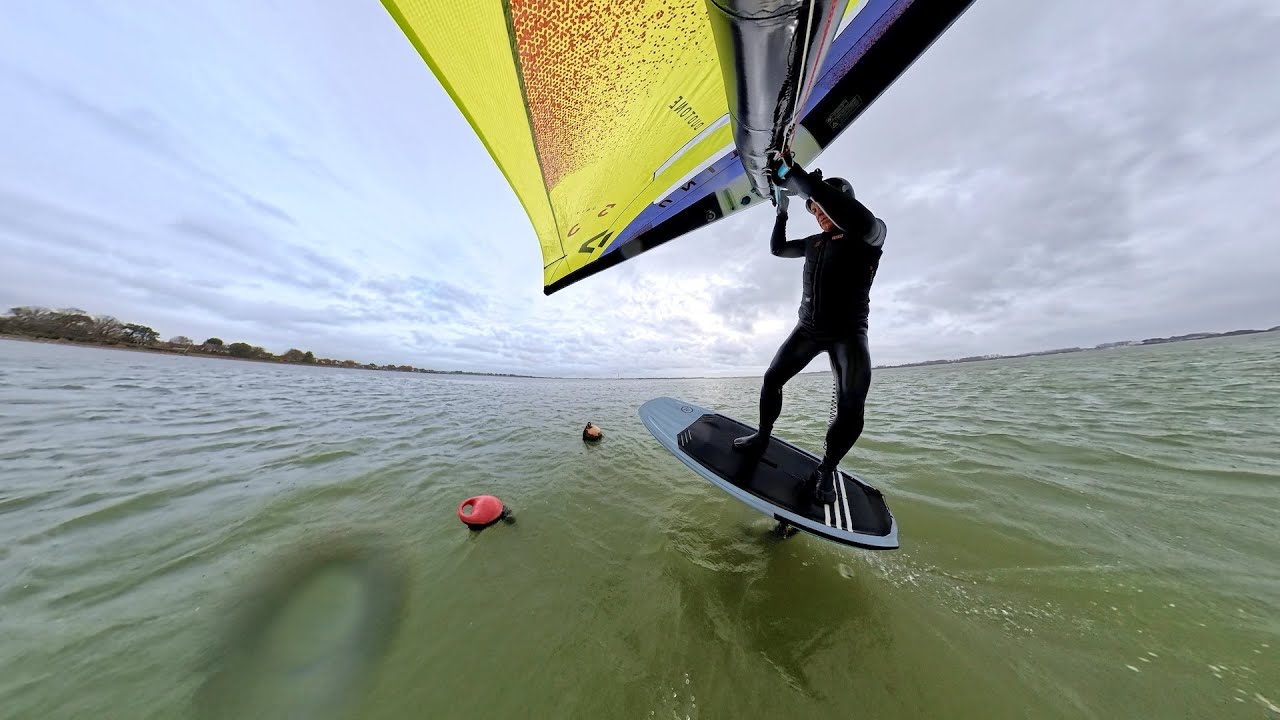 Wingfoil: Emsworth - 8th December 2025 (Gybes)