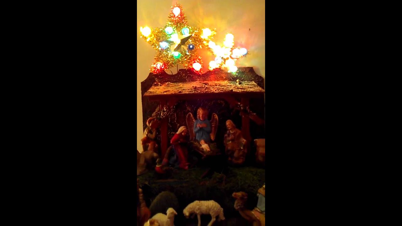 vintage Nativity and Christmas tree 2012 created by Martin Burboa
