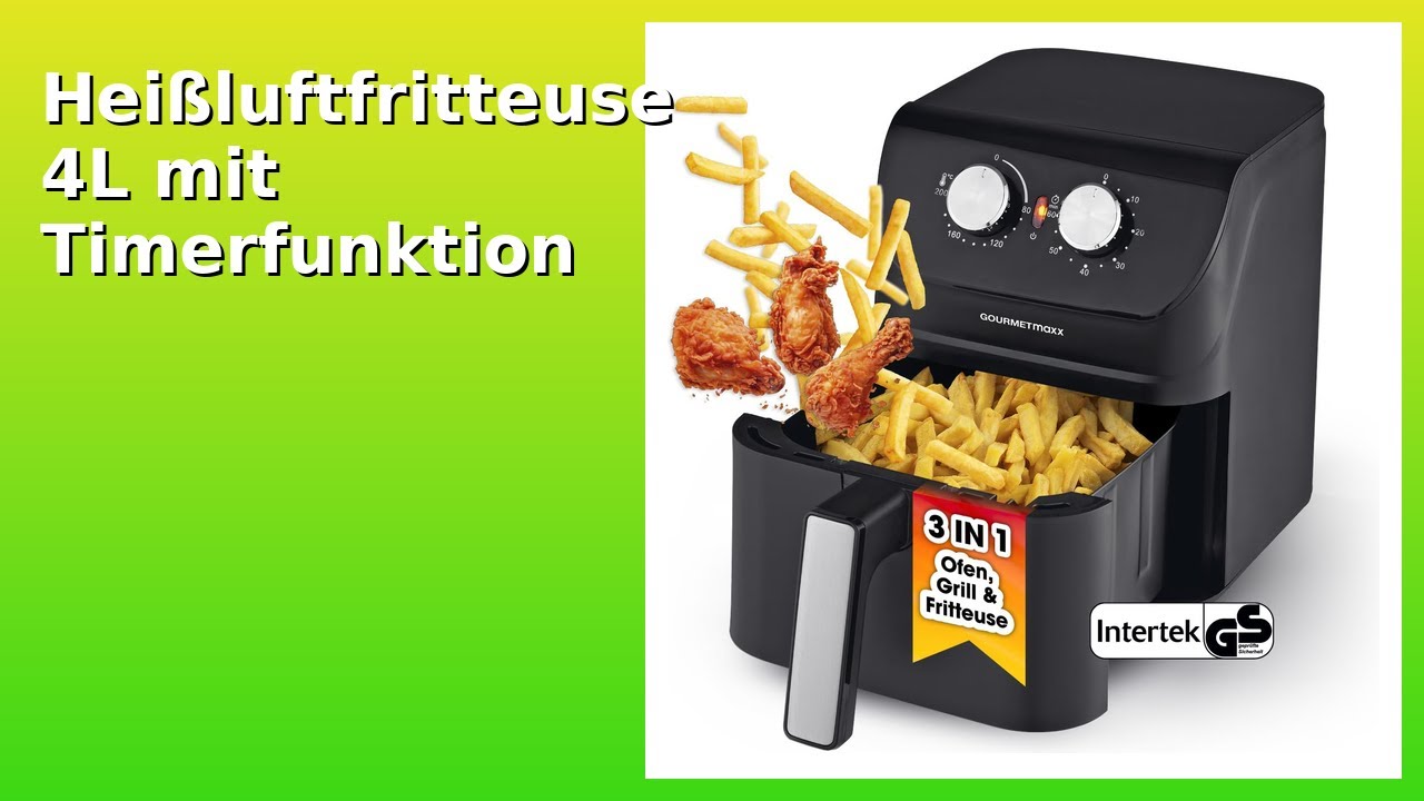 BEWERTUNG (2025): Hei&szlig;luftfritteuse 4L mit Timerfunktion. WESENTLICHE Einzelheiten