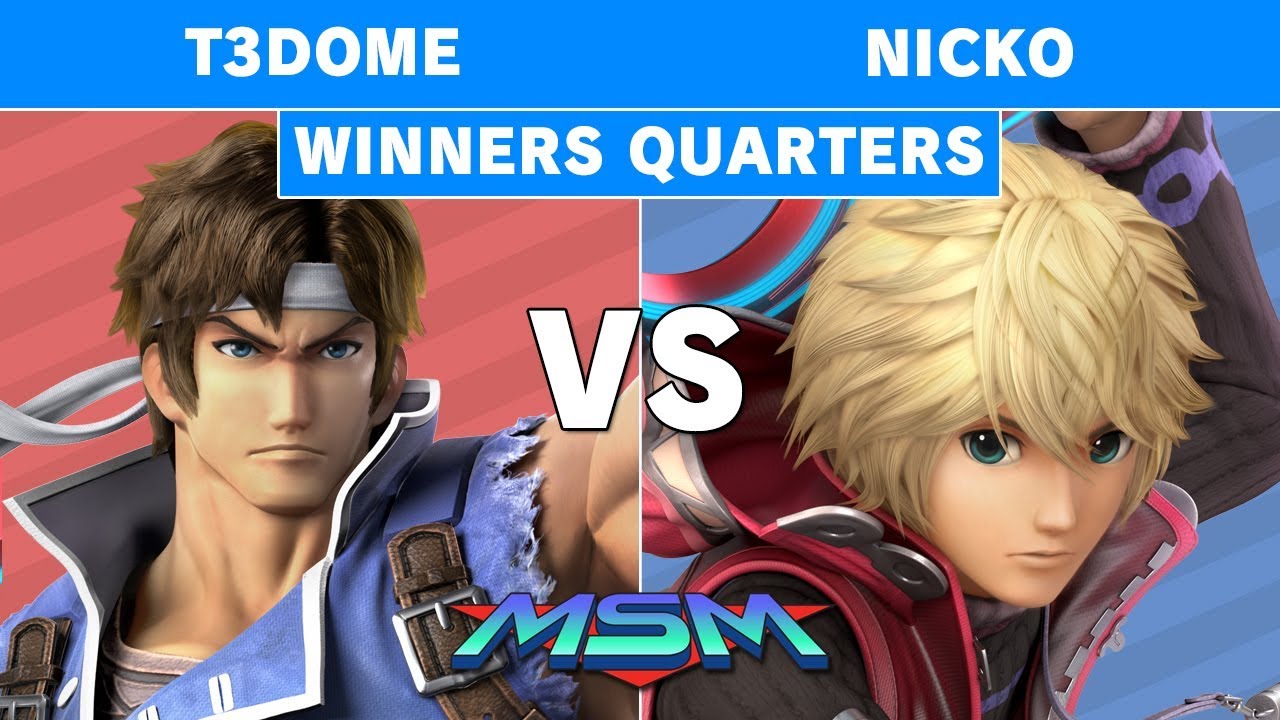 Smash Ultimate Tournament - MSM 178 T3Dome (Richter) vs Nicko (Shulk) Winners Quarters