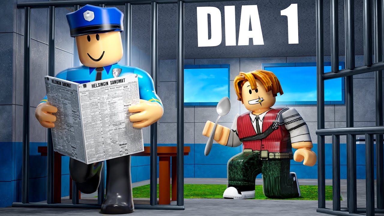 EU PASSEI 22 NOITES NA PRISÃO (Roblox Dig to Escape)