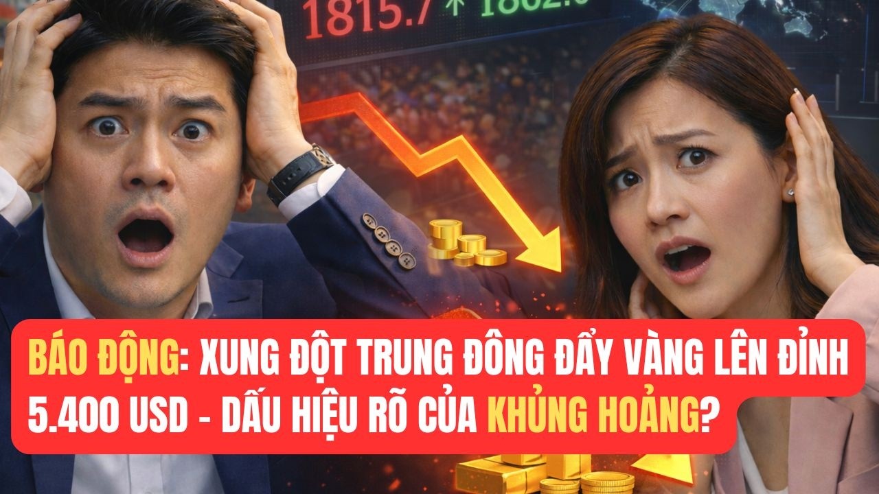 BÁO ĐỘNG: Xung Đột Trung Đông Đẩy Vàng Lên ĐỈNH 5.400 USD - DẤU HIỆU RÕ CỦA KHỦNG HOẢNG !