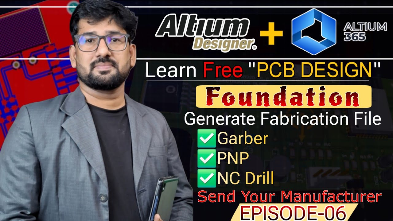 How to Export Gerber, PNP & NC Drill Files | Complete Fabrication File | Altium Designer 06
