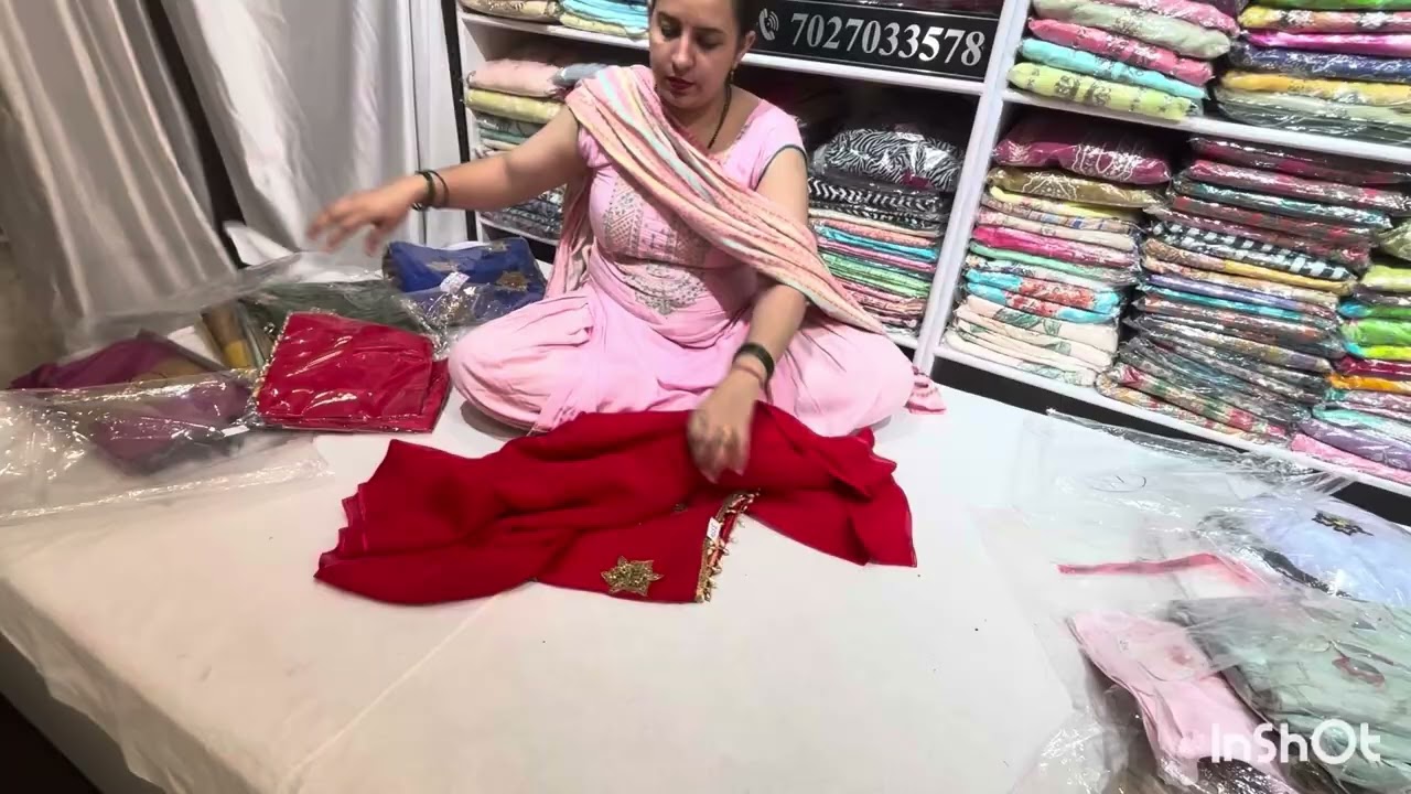 हैंड वर्क के बहुत प्यारे प्यारे सूट order no.👉🏻7027033578 all India free shipping 