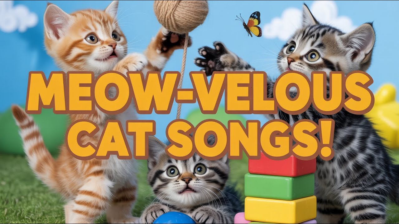 Happy Cat Song for Children | Cute Kitten Meow Nursery Rhymes with Fun Learning and Dance