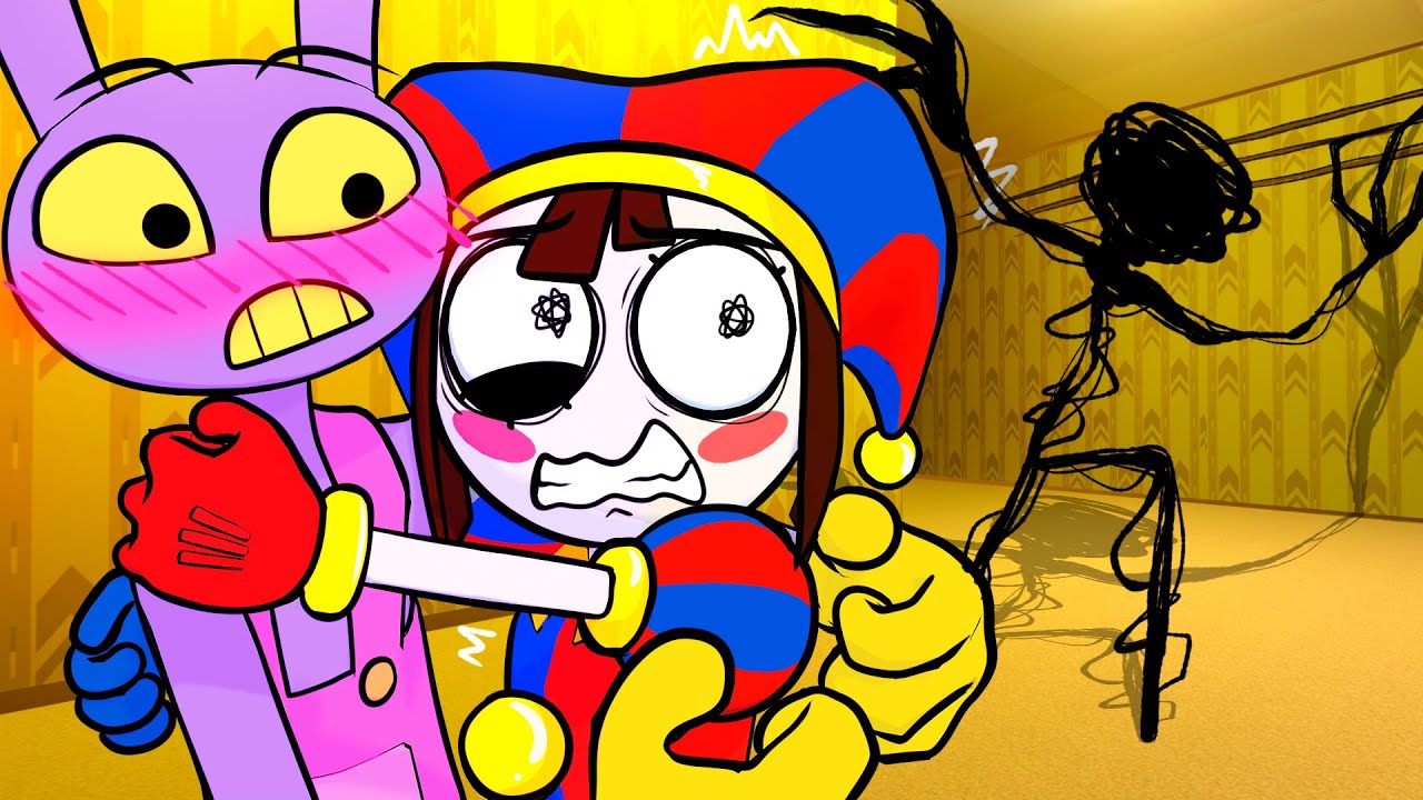 Jax e Pomni foram parar em uma BACKROOMS no The Amazing Digital Circus Vr !