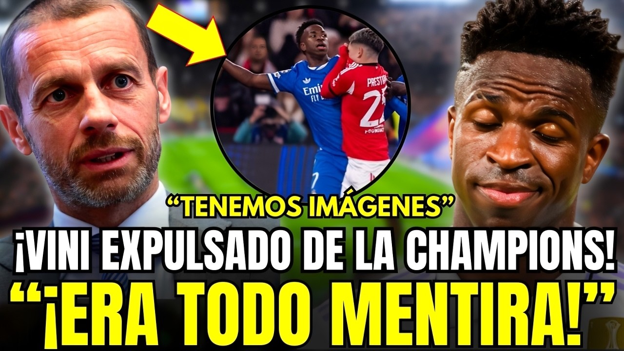 🚨ESCÁNDALO TOTAL: LA UEFA EXPULSA A VINICIUS DE LA CHAMPIONS POR MENTIR Y EL MADRID SE HUNDE