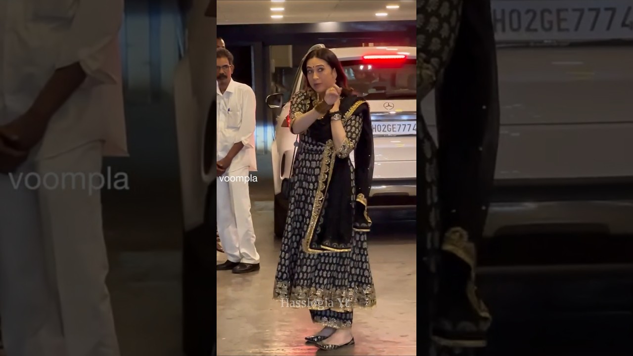 Karisma Kapoor goes to watch the Muharram procession with Saif and Kareena #shortvideo