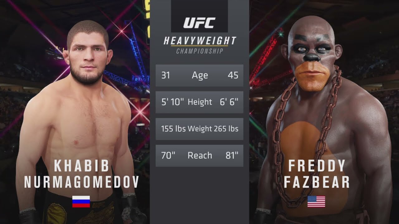 Khabib vs. Freddy Fazbear - EA Sports UFC 4 - Eagle Fights ☝️🦅