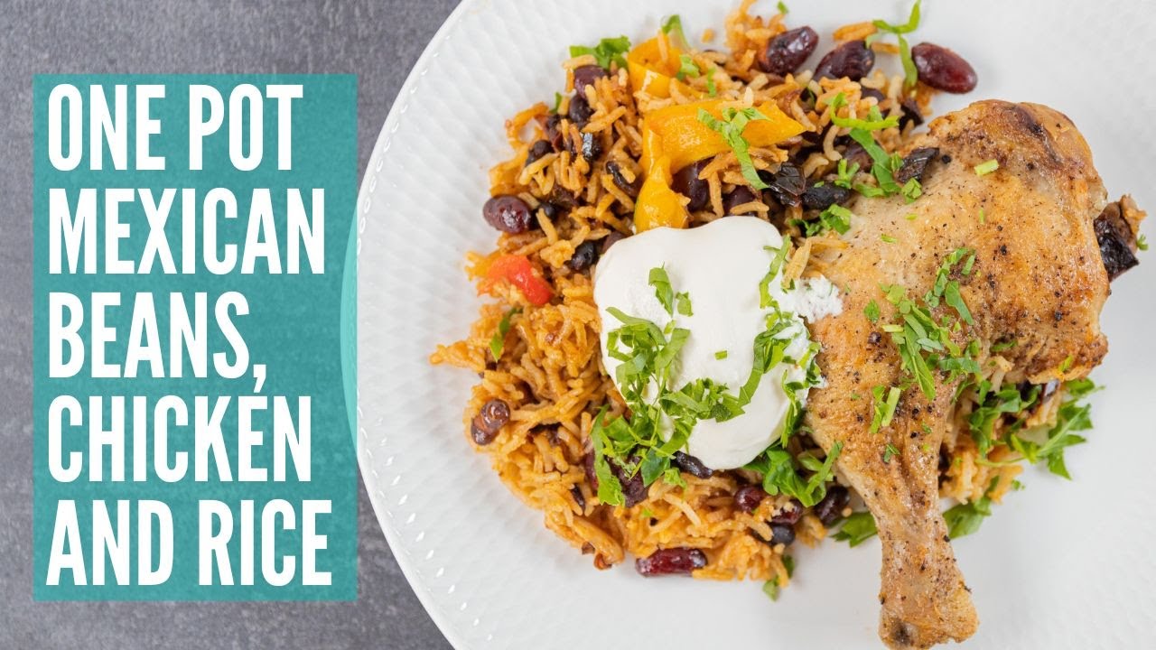 One Pot Mexican Beans, Chicken and Rice | GCBC15 Ep42