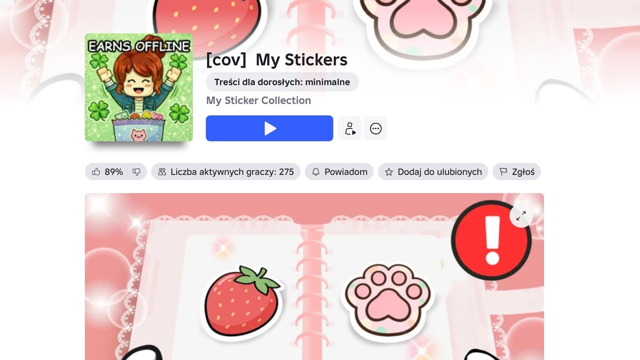 Zbieram naklejki w roblox | Mam naklejkę naleśników