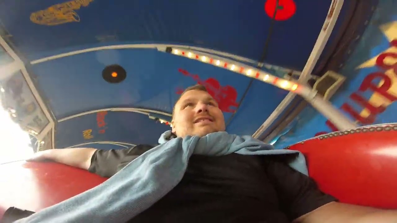 Raupenbahn auf dem mittelaltermarkt im freilichtmuseum kommern 2024 onride 30.3.2024