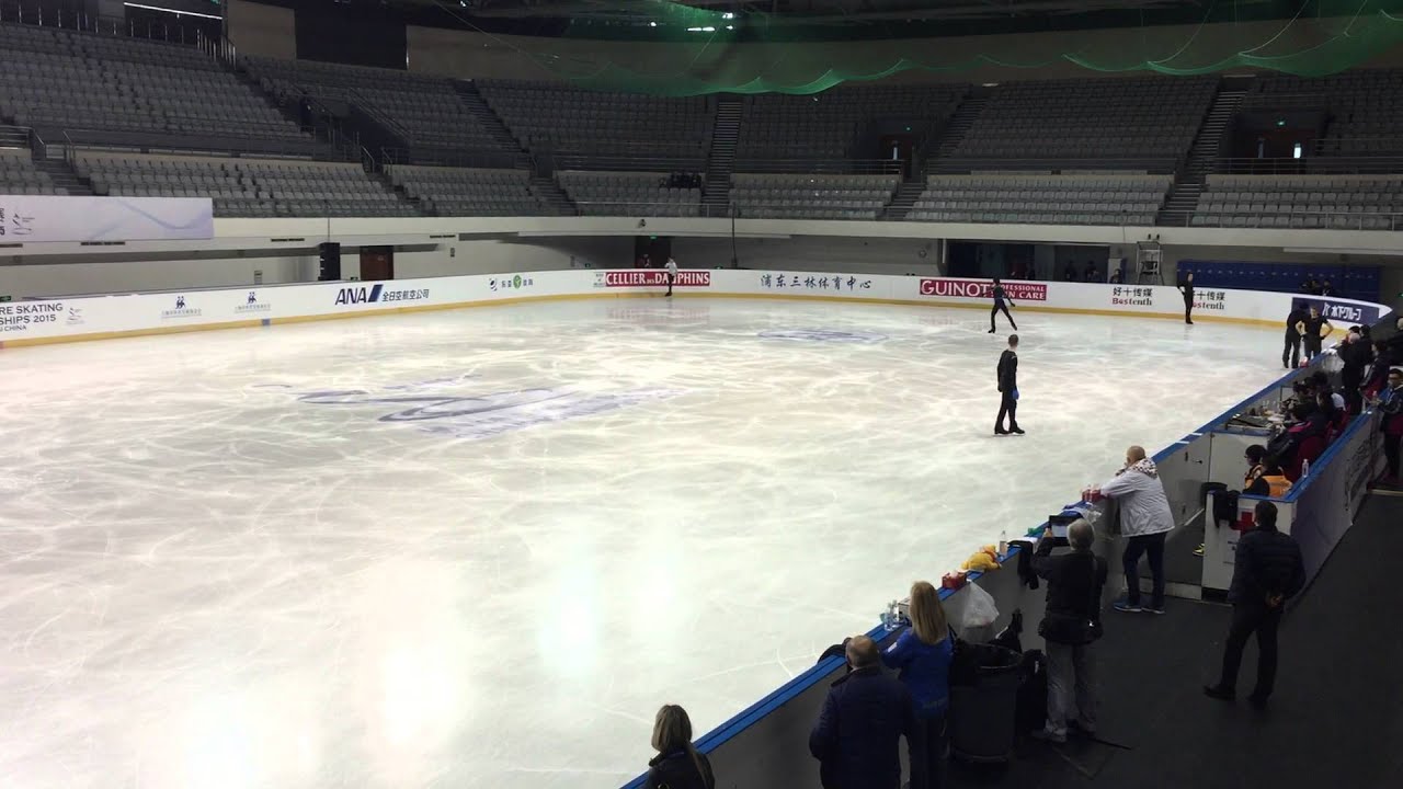 150325 Yuzuru Hanyu Worlds SP Run Through Practice 羽生結弦　世界選手権ショート曲かけ練習