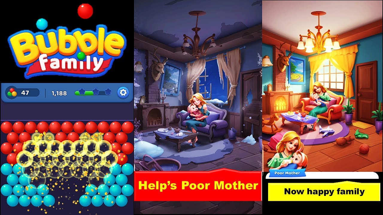 Bubble Shooter Family Gameplay