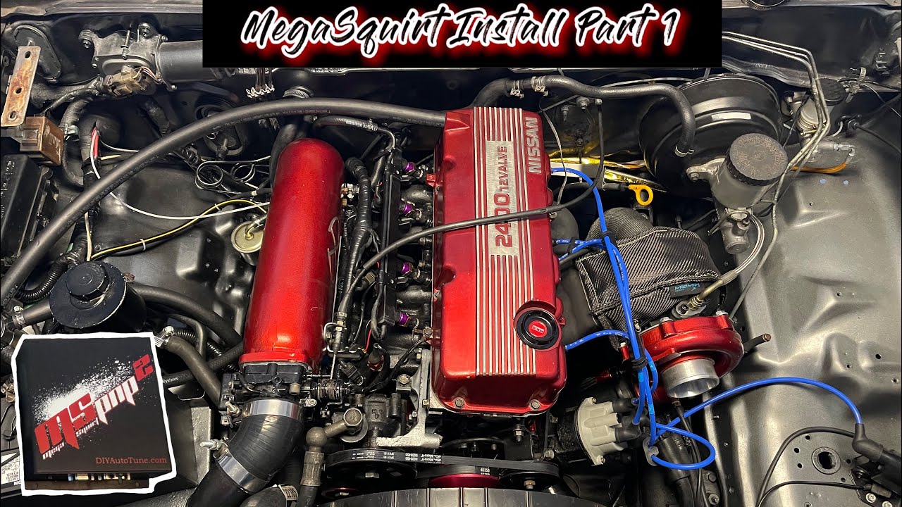 Megasquirt MS2PNP Install - Turbo Hardbody Drift Truck Build #d21 #ka24