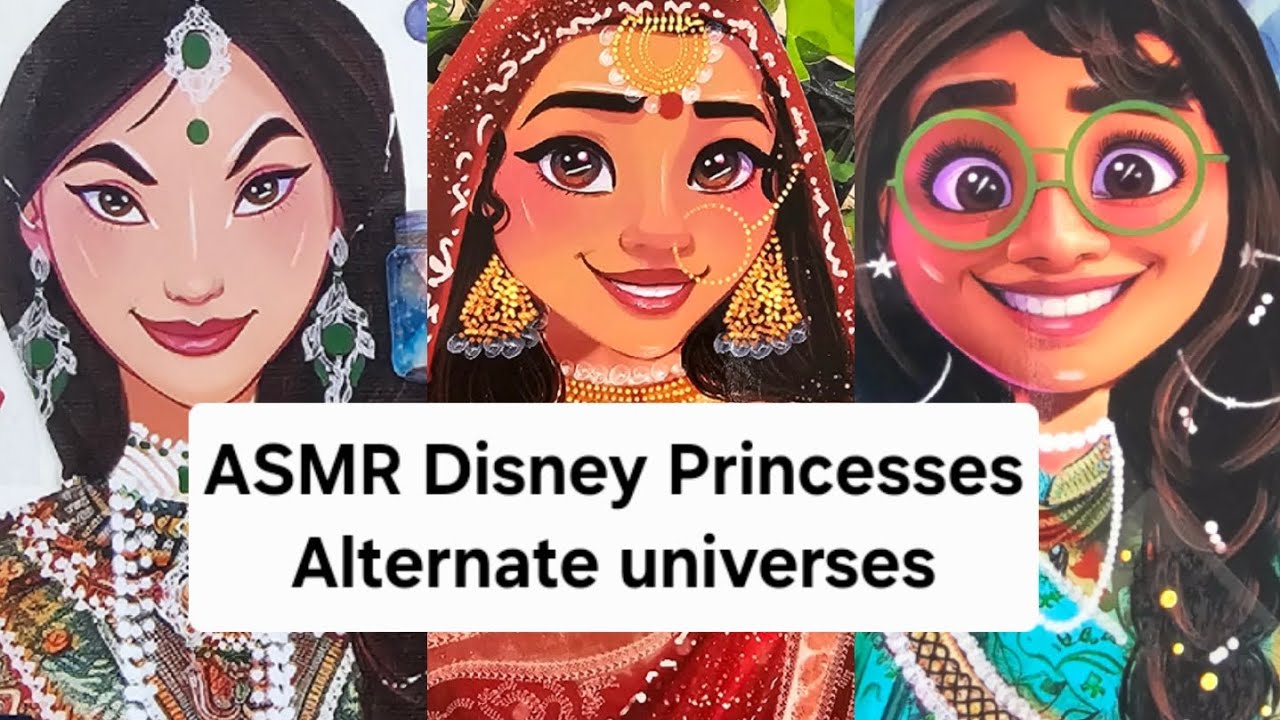 ASMR | Disney princesses Alternate universe ✨️| Relaxing sounds 🦋✨️