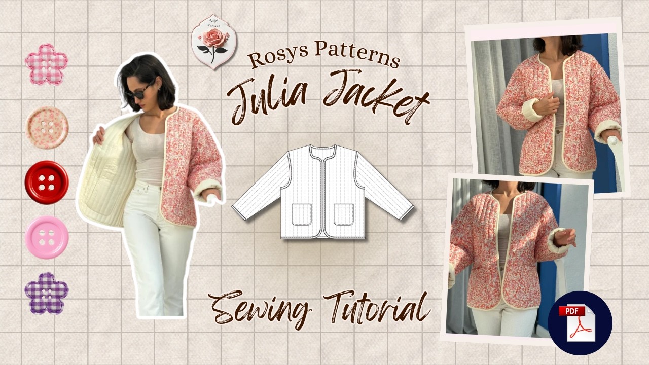Sewing Tutorial Video Quilted Jacket