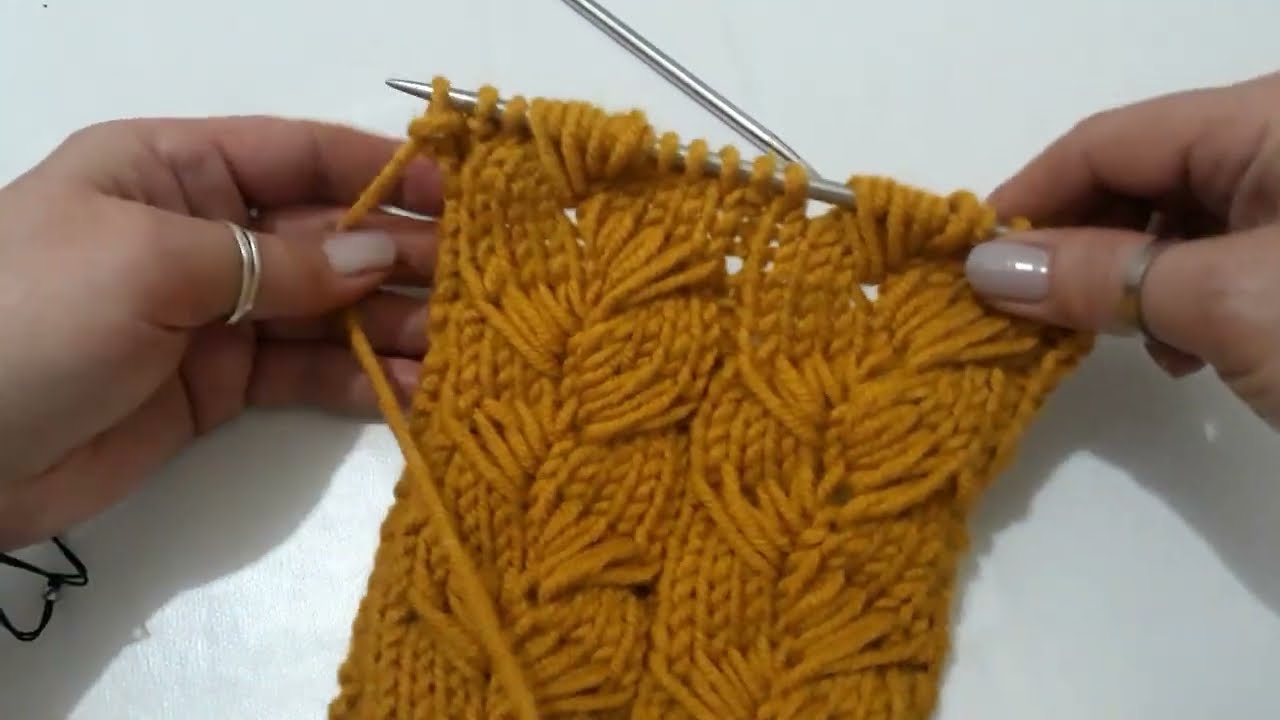 Çapraz başak örgü deseni mutlaka denemelisiniz
