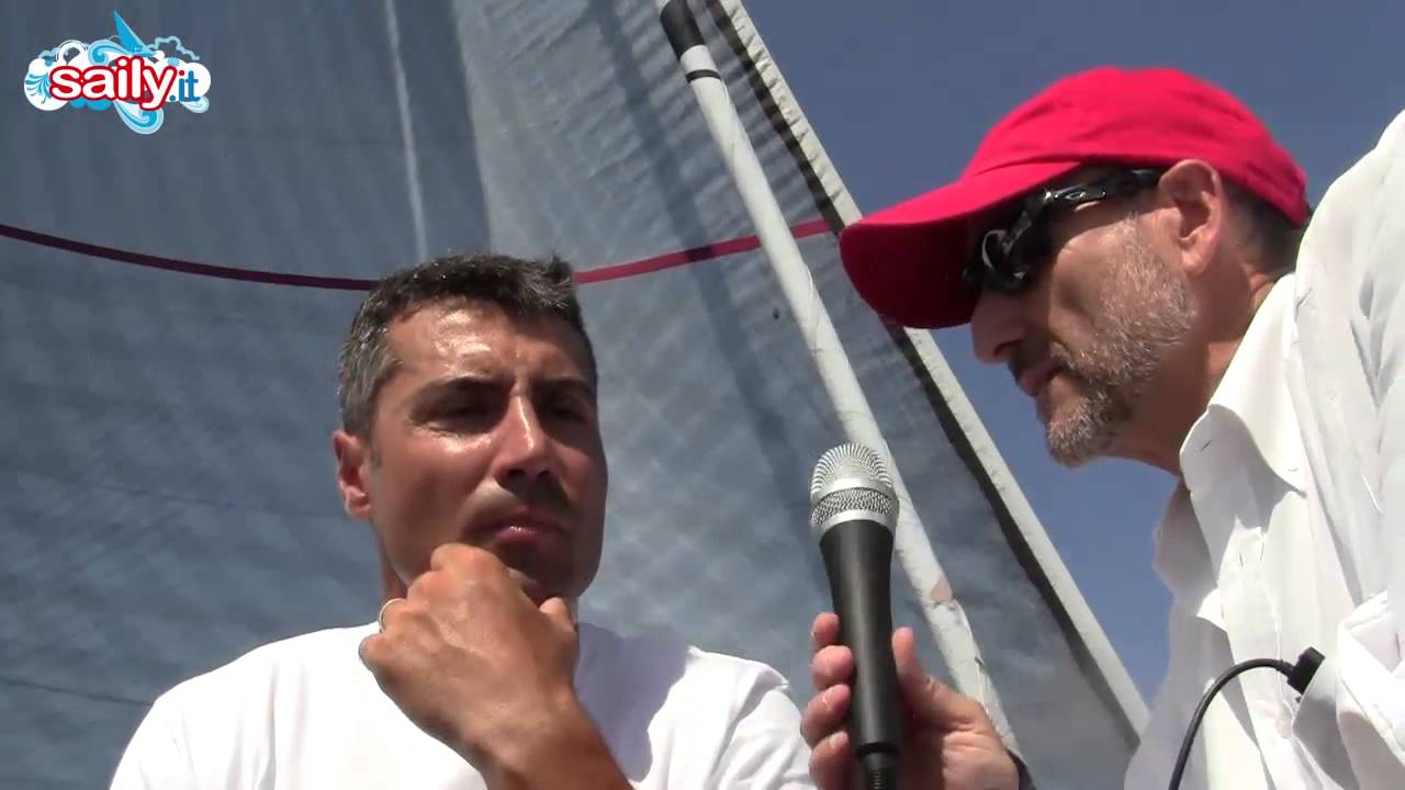 Con Giancarlo Pedote a bordo del suo trimarano