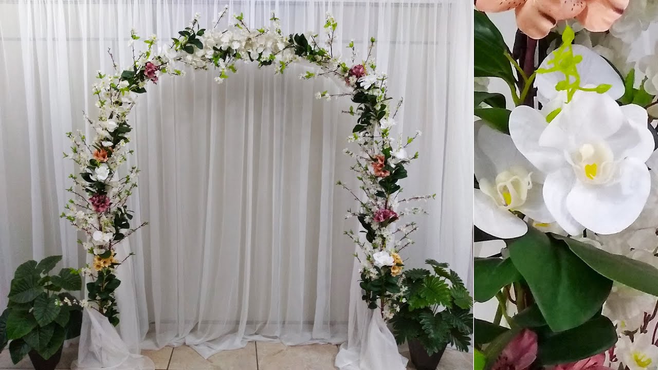 Como Fazer Gazebo Com Tela de Pds Arco Floral Para Casamento Montar Painel Gazebo Decoração de Festa