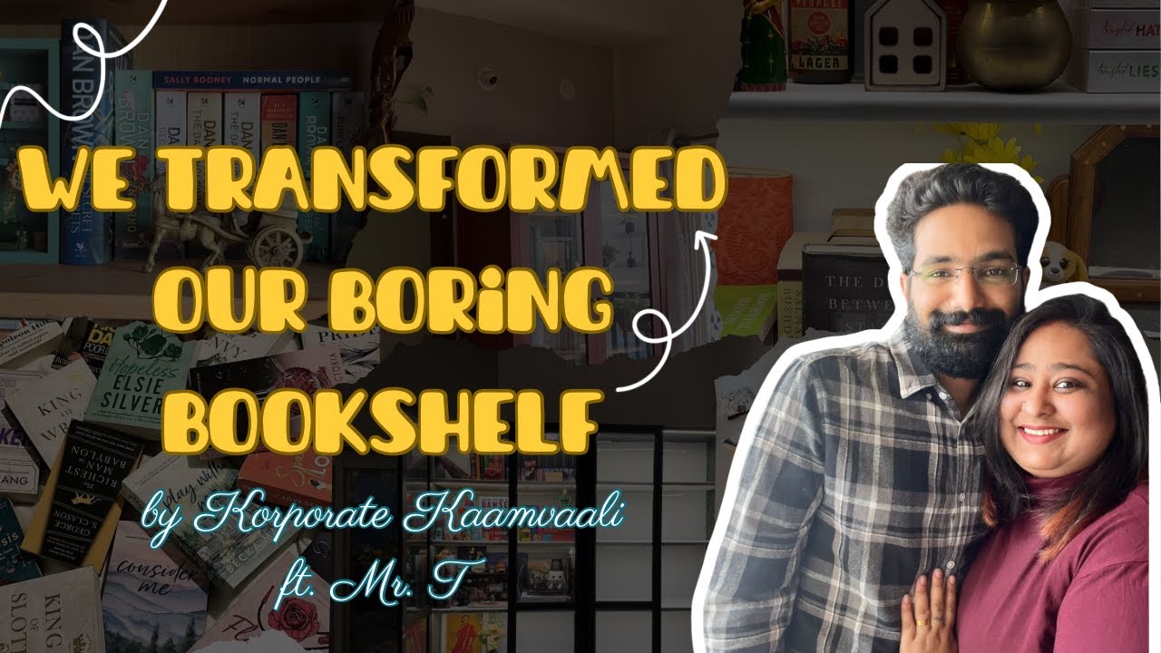 ✨ We Transformed Our Boring Bookshelf | Aesthetic Bookshelf Makeover Vlog ✨