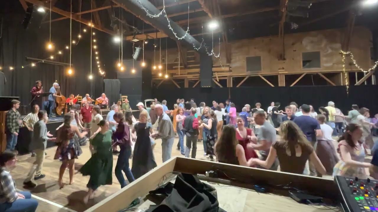 Harrison Keely calls at Sautee, Georgia's Largest Contra Dance – Sow the Wheat Contra