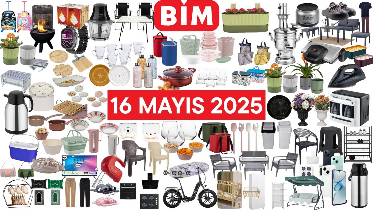 HARİKA ÜRÜNLER GELİYOR | BİM 16 MAYIS 2025 AKTÜEL KATALOĞU | BİM İNDİRİMLERİ KAMPAYALARI DOLU DOLU
